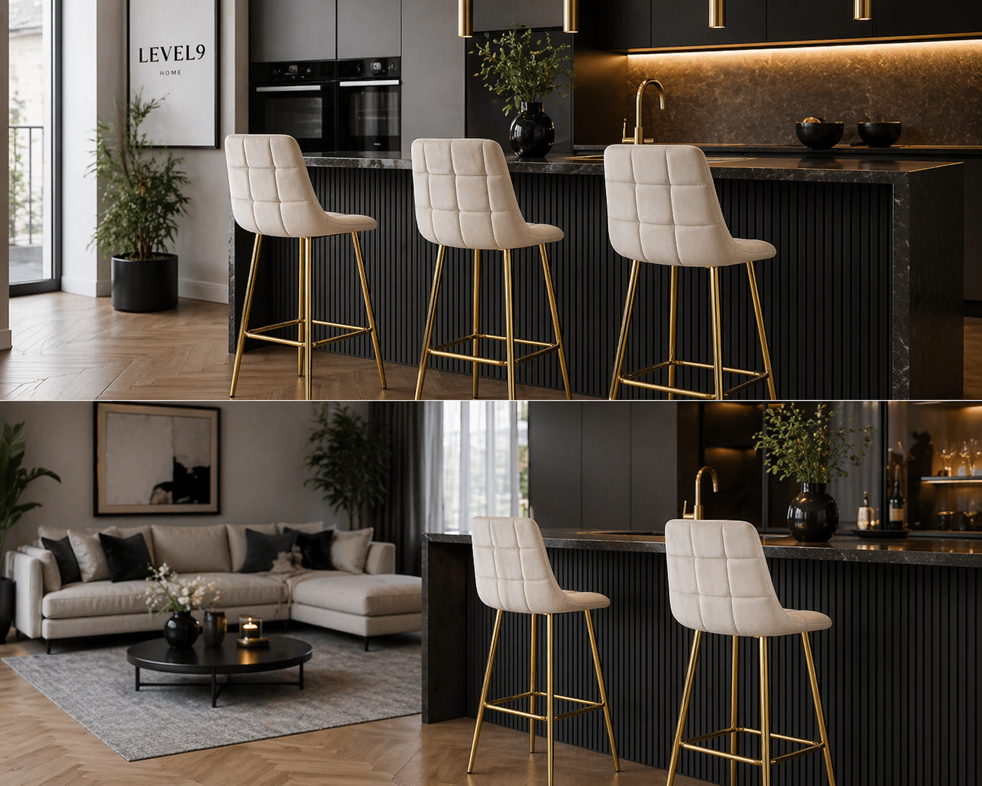 Hoker ARCETO w aranżacji salonu i kuchni